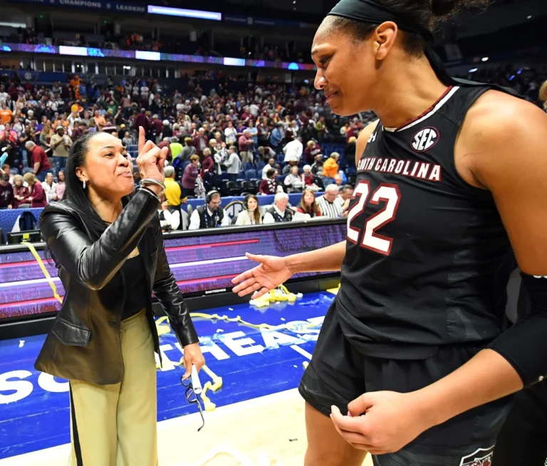 Aja Wilson and Dawn Staley close relationship