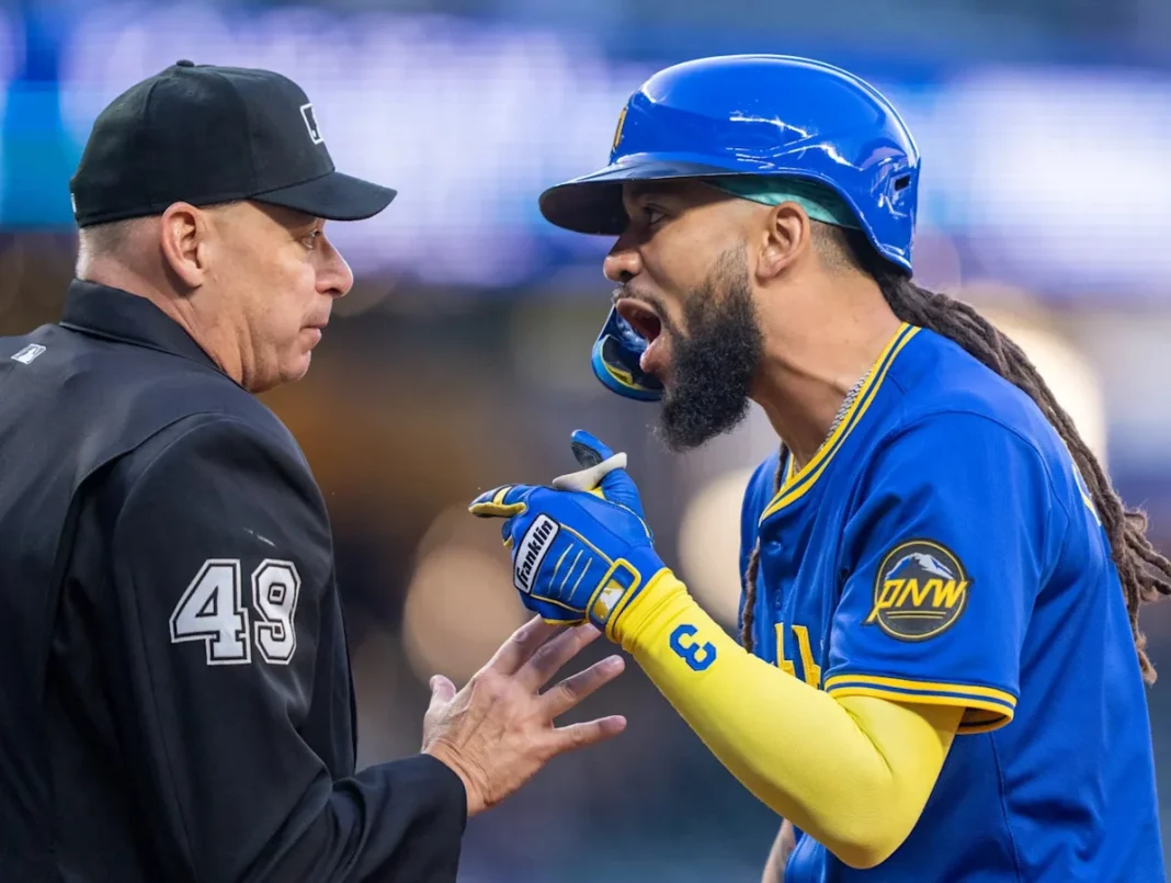 J.P. Crawford ejected after controversial umpire call J.P. Crawford ejected after controversial umpire call