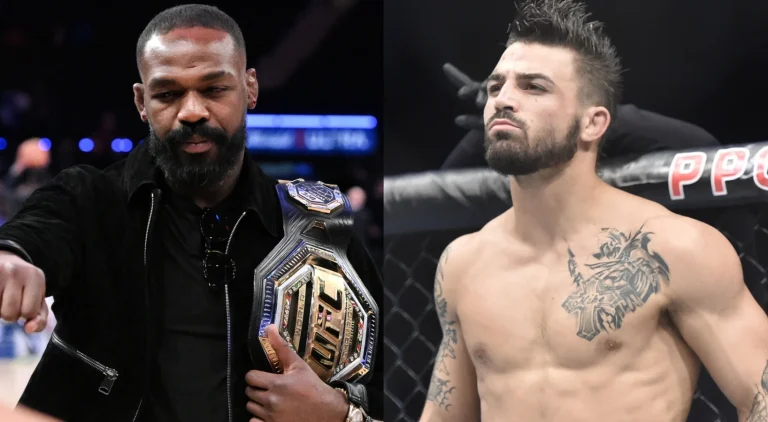 Jon Jones introduced Mike Perry to his wife