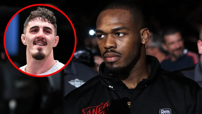 Jon Jones thanks Tom Aspinall after Phuket seminar