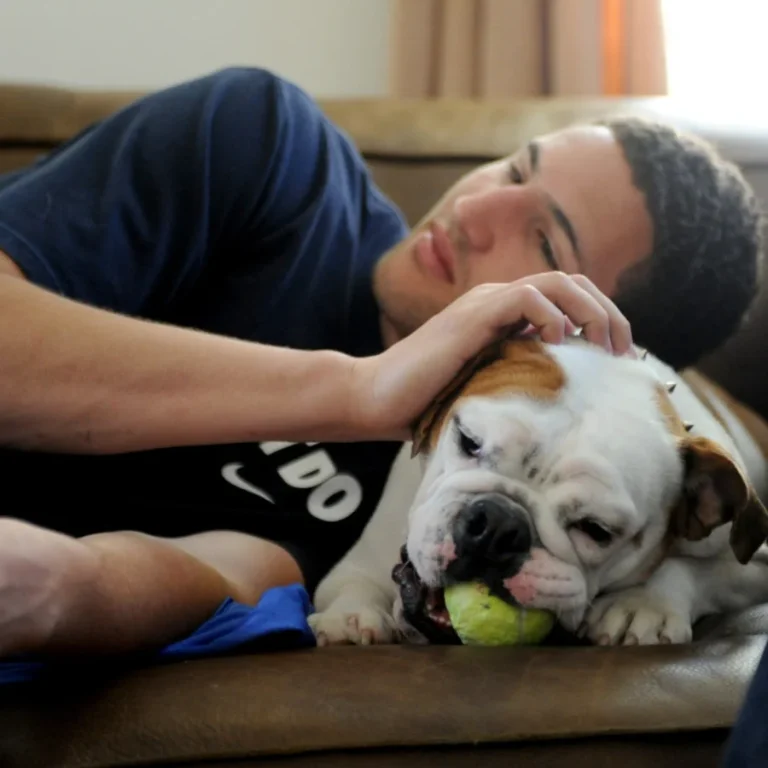 Klay Thompson and his beloved dog Rocco