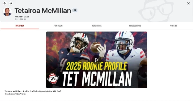 Rome Odunze 2025 Fantasy Football Wide Receiver Profile