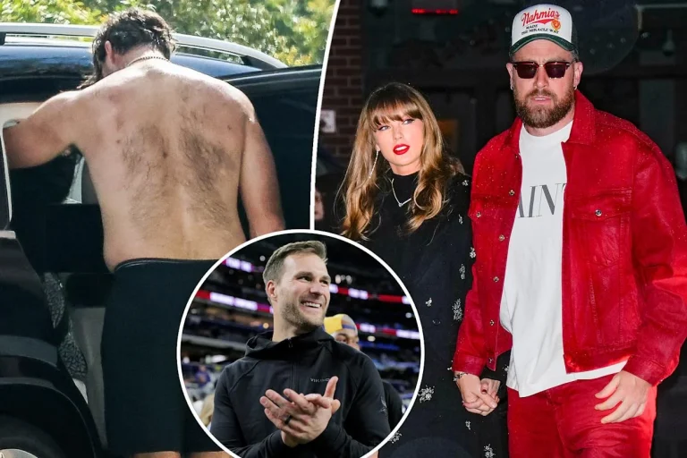 Travis Kelce viral hairy back photos