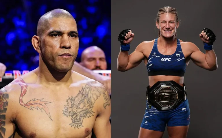 Alex Pereira training session with Kayla Harrison