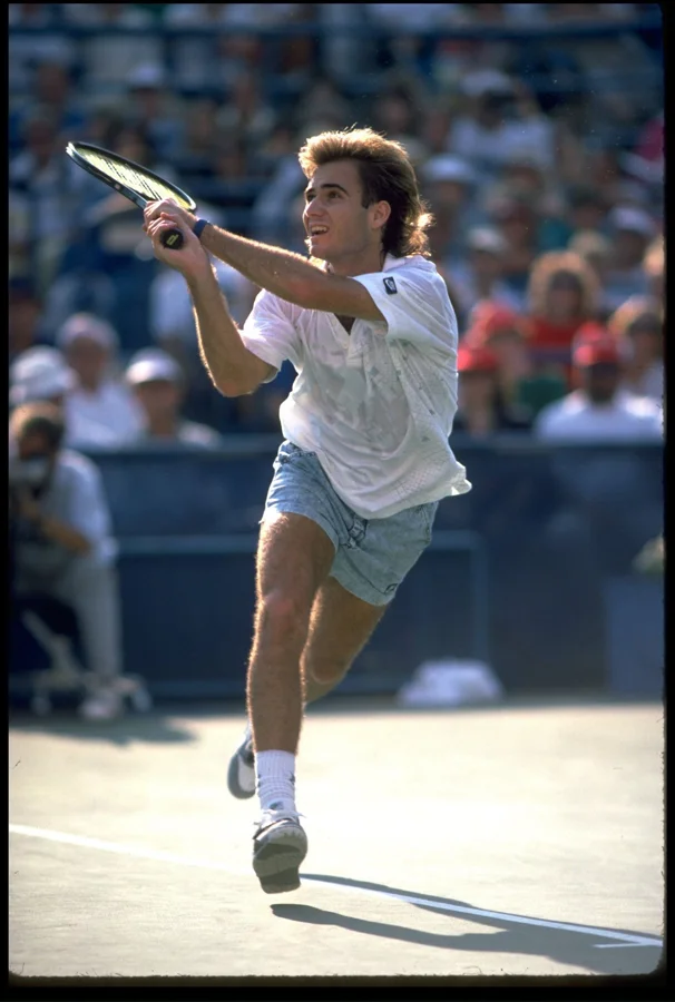 Andre Agassi iconic jorts outfit