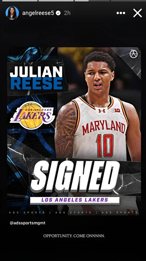 Angel Reese Reacts in 4 Words to Brother Julian’s Surprise NBA Signing with Lakers Angel Reese Reacts in 4 Words to Brother Julian’s Surprise NBA Signing with Lakers