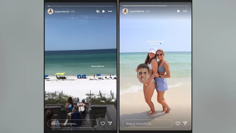Bo Nix wife Izzy Florida beach getaway