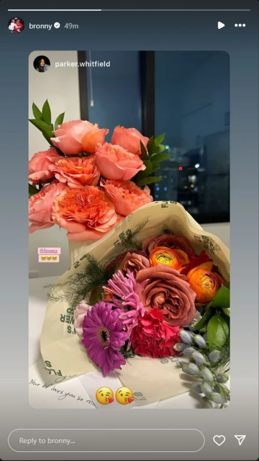 Bronny James girlfriend Parker Whitfield Father's Day tribute