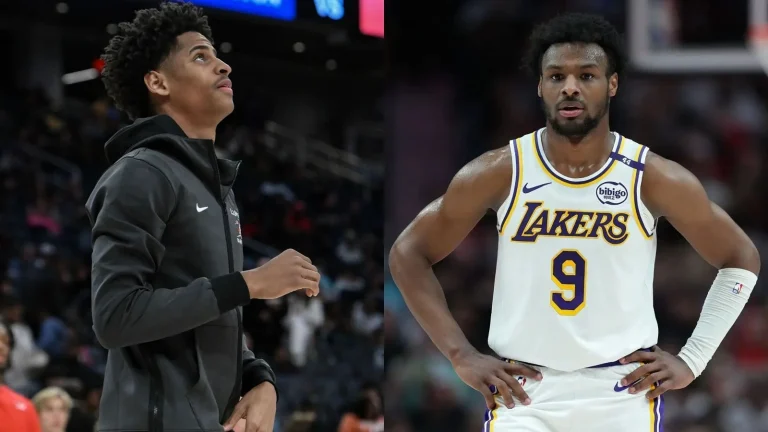 Bronny James support from Kiyan Anthony