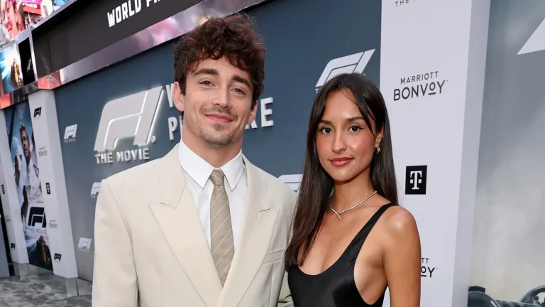 Charles Leclerc attends F1 movie premiere with girlfriend