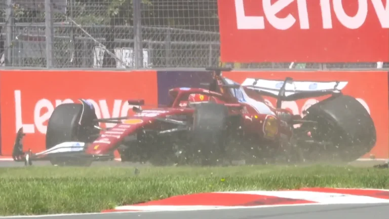Charles Leclerc massive crash in F1 Canadian GP