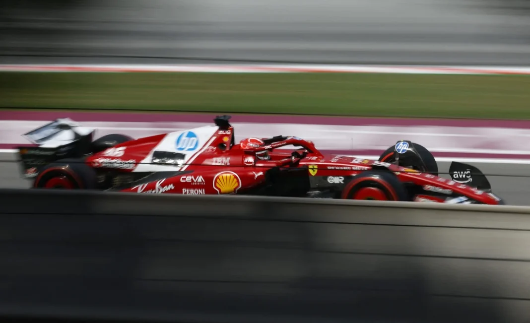 Charles Leclerc two-stop tire strategy Spanish Grand Prix Charles Leclerc two-stop tire strategy Spanish Grand Prix