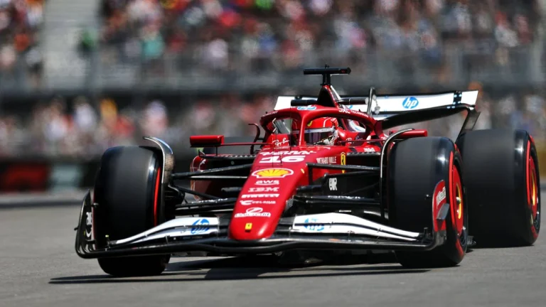 Charles Leclerc unusual crash Canadian Grand Prix practice