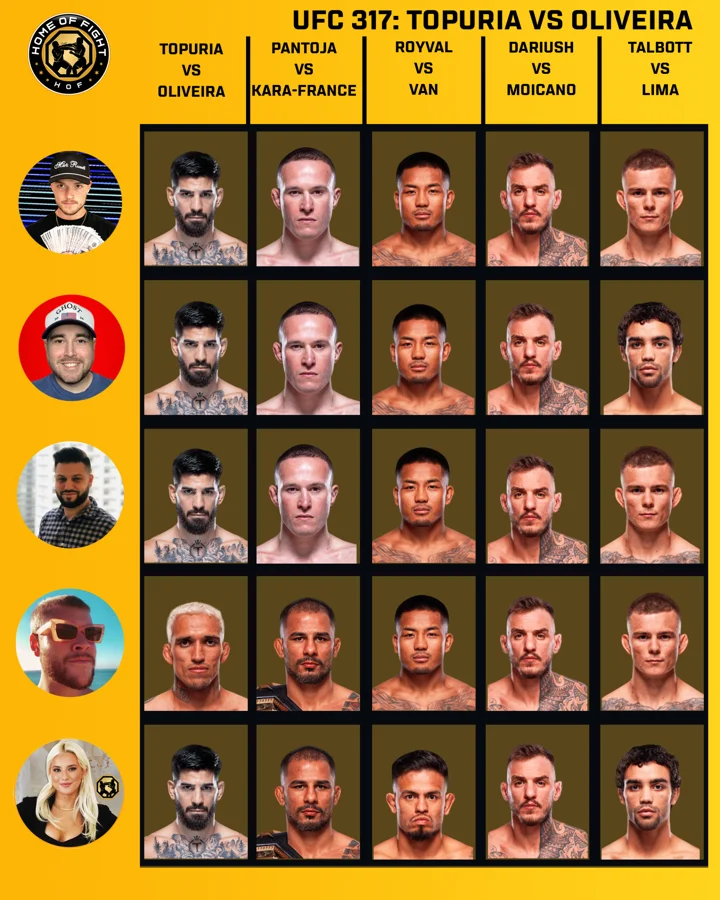 Charles Oliveira UFC 317 fight