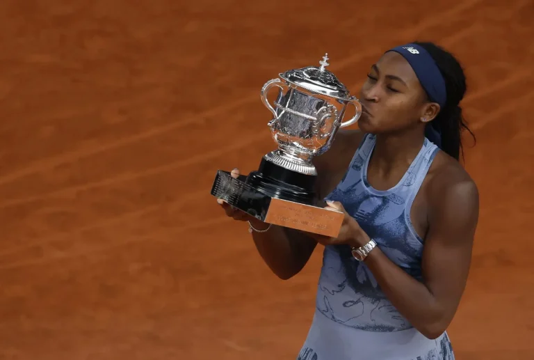 Coco Gauff French Open triumph celebration