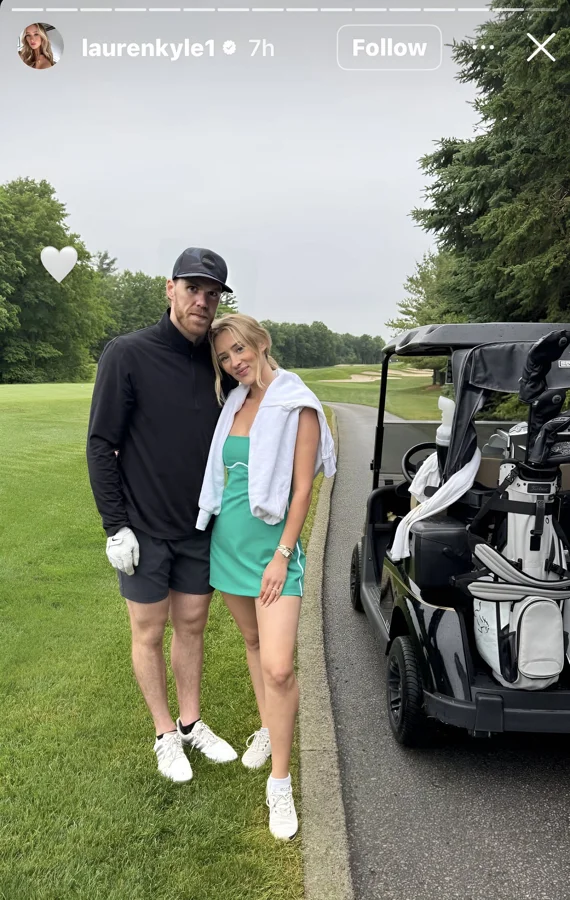 Connor McDavid wife Lauren birthday golf
