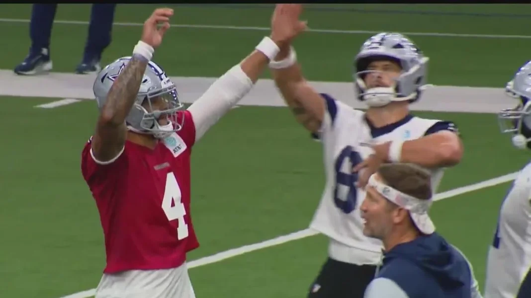 Dak Prescott building chemistry with Cowboys teammates Dak Prescott building chemistry with Cowboys teammates