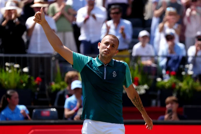 Dan Evans stuns Frances Tiafoe at Queen's Club