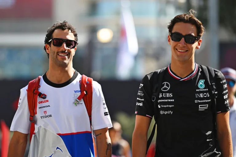 Daniel Ricciardo spotted with George Russell in Monaco