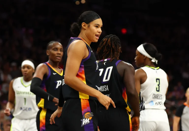 DiJonai Carrington postgame interaction drama WNBA