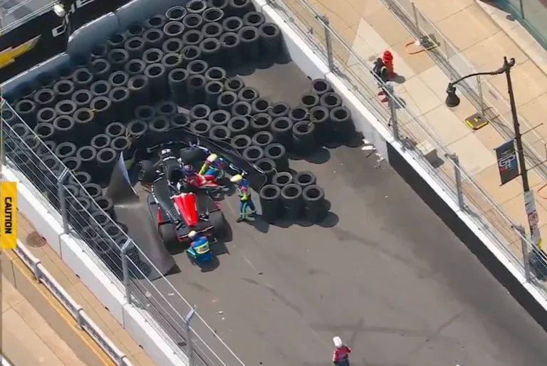 Felix Rosenqvist involved in Detroit Grand Prix crash