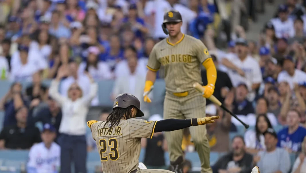 Fernando Tatis Jr. hit intensifies Padres Dodgers rivalry Fernando Tatis Jr. hit intensifies Padres Dodgers rivalry