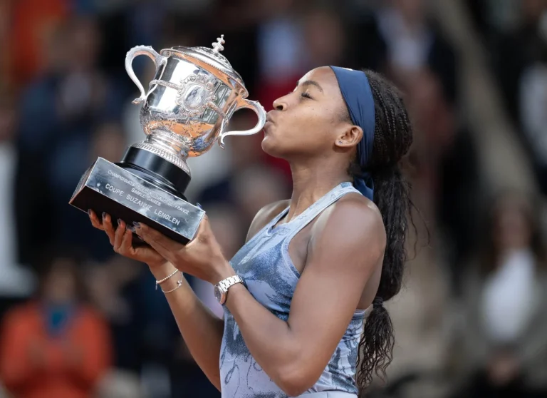 Frances Tiafoe girlfriend Ayan Broomfield celebrates Coco Gauff