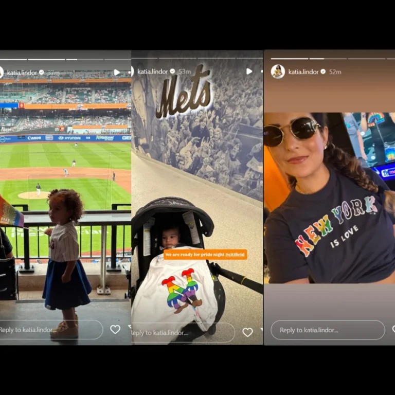 Francisco Lindor and family at Mets Pride Night