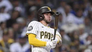 Jackson Merrill San Diego Padres Rising Star Shaken Up After Hard Tag in Diamondbacks Loss