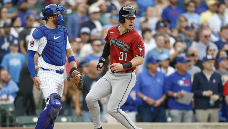 Jake McCarthy first-pitch home run performance