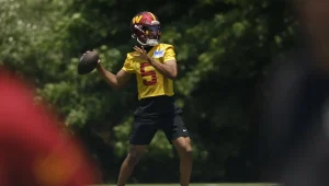 Jayden Daniels Exceeded 2024 Expectations, Commanders RB Predicts Even Bigger NFL Growth in 2025 Season