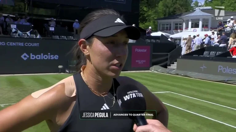 Jessica Pegula relaxed tennis diet