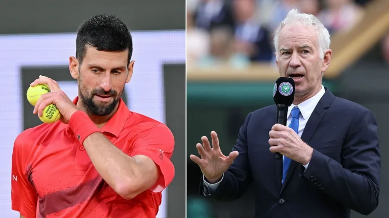 John McEnroe supports Novak Djokovic