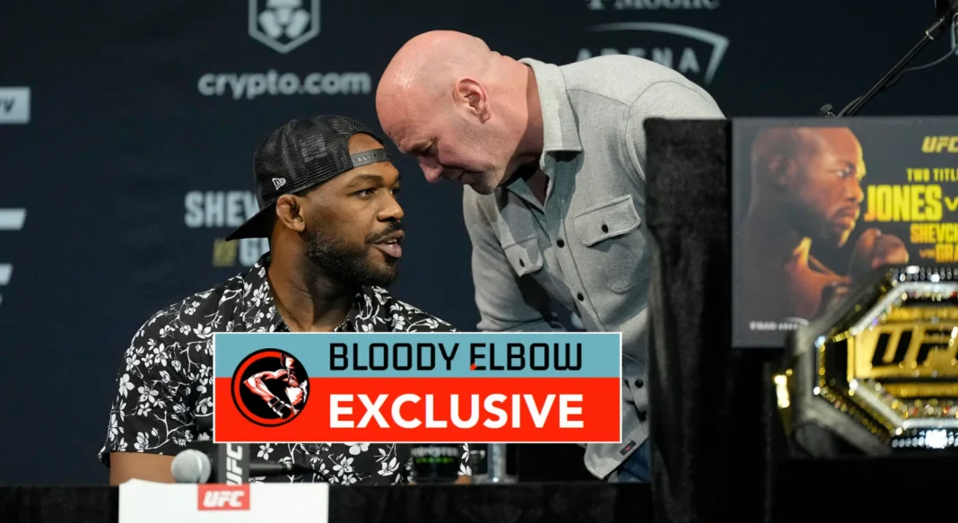 Jon Jones reaction to Dana White fight claim