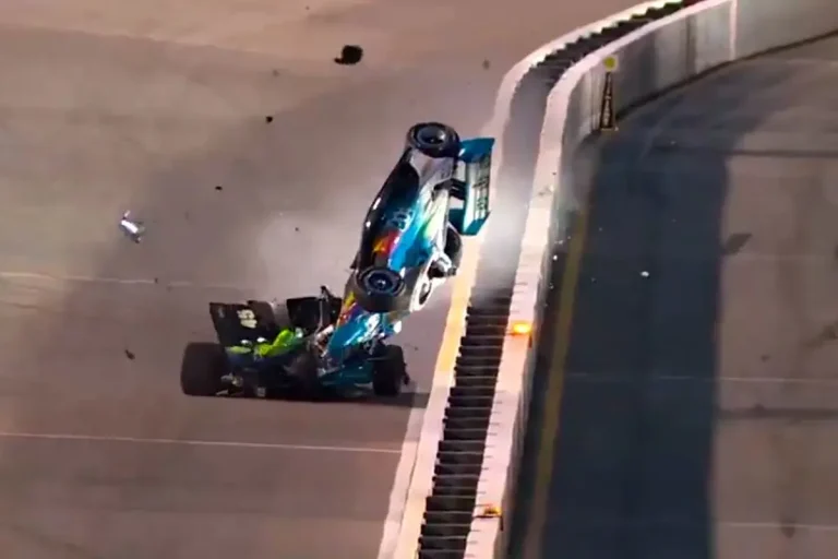 Josef Newgarden airborne crash IndyCar Gateway