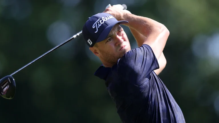 Justin Thomas driver throw at Travelers Championship