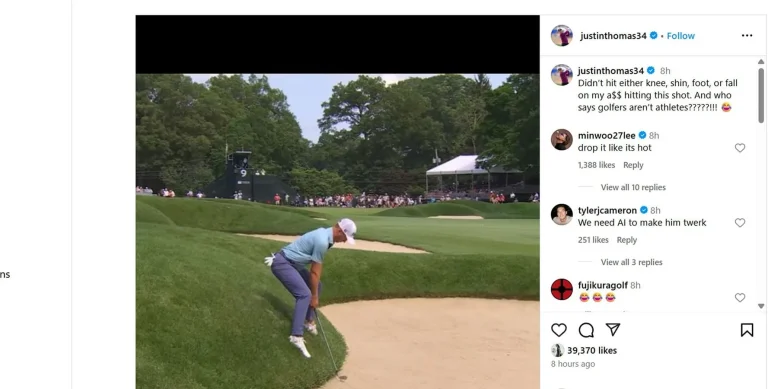 Justin Thomas weird bunker shot question