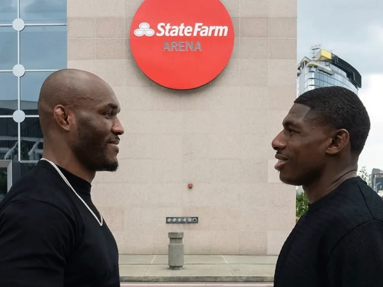 Kamaru Usman face-off energy UFC fight