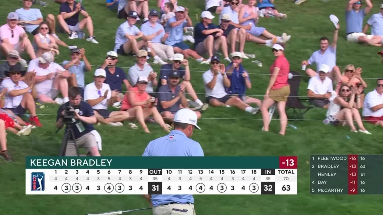 Keegan Bradley Travelers Championship Birdie Chance