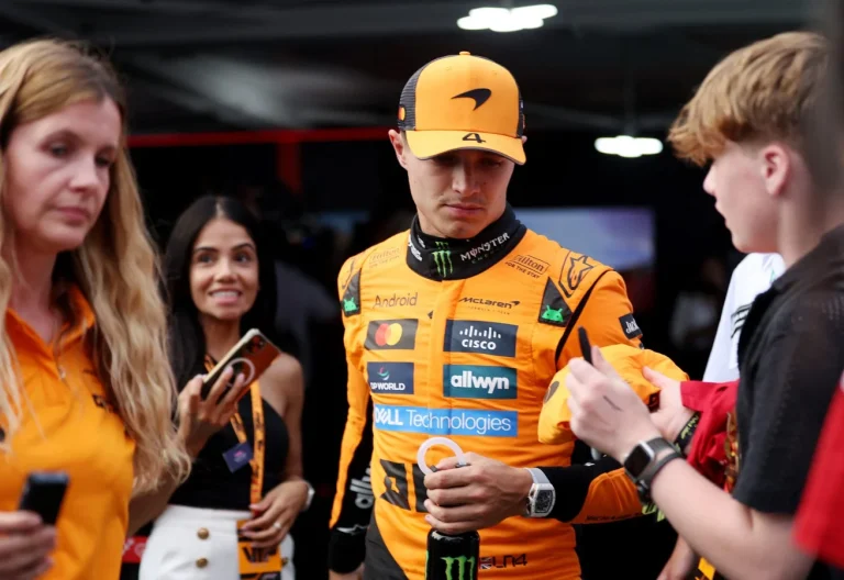 Lando Norris Mario Kart joke on Verstappen crash