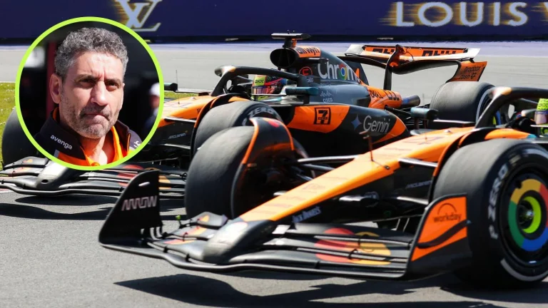 Lando Norris and Oscar Piastri McLaren caution