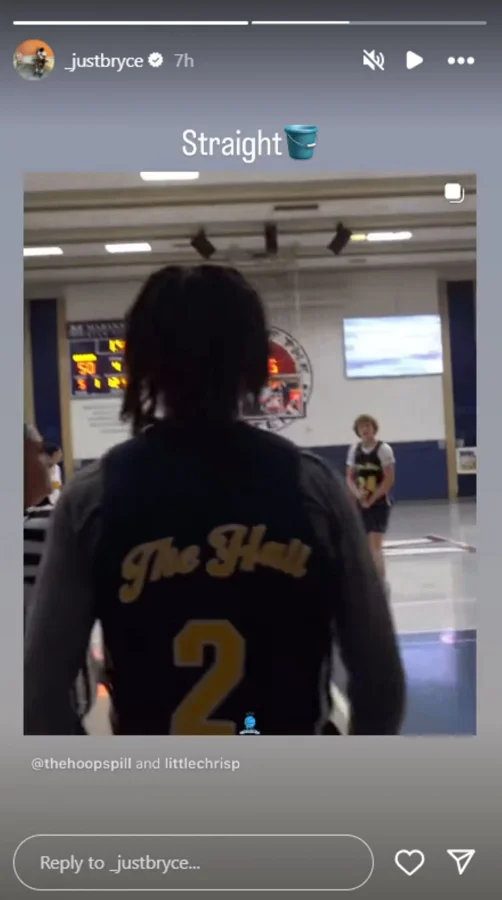 LeBron James son Bryce James reaction to Chris Paul II