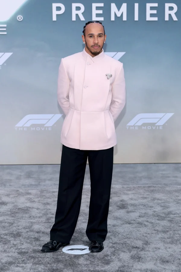 Lewis Hamilton Dior outfit F1 movie premiere