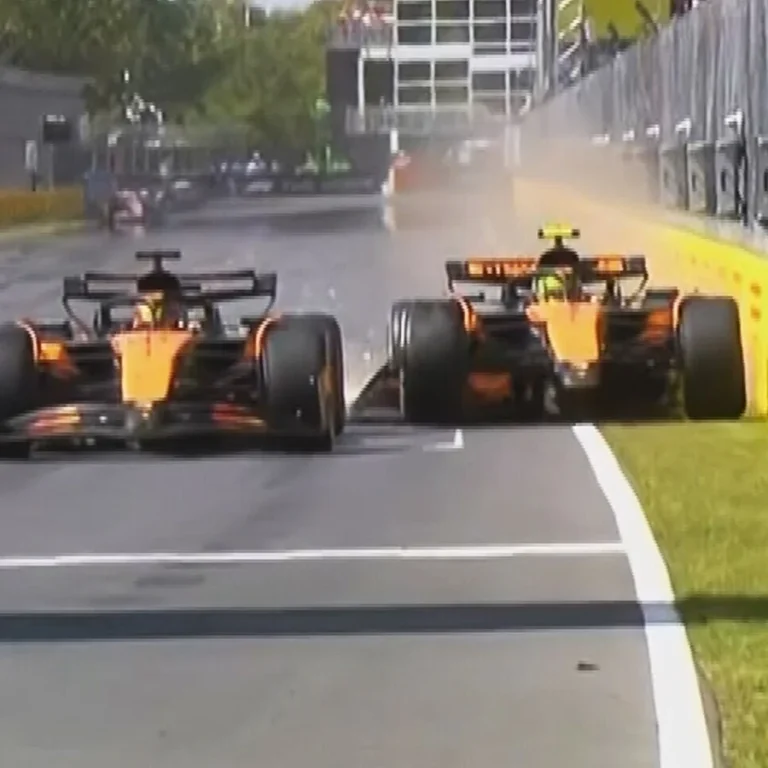 Lewis Hamilton Jenson Button 2011 Canadian GP crash