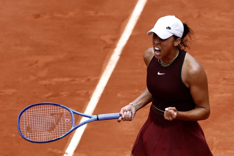 Madison Keys French Open quarterfinals embrace