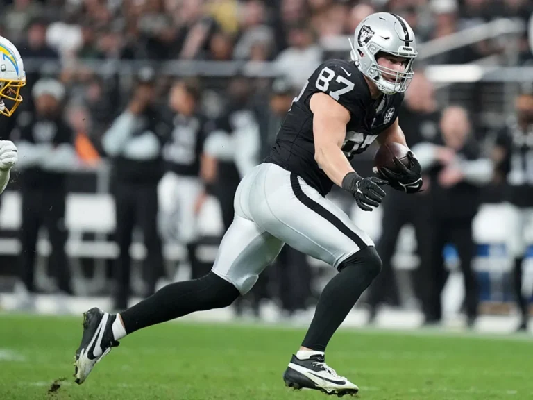 Michael Mayer Raiders tight end impressive camp