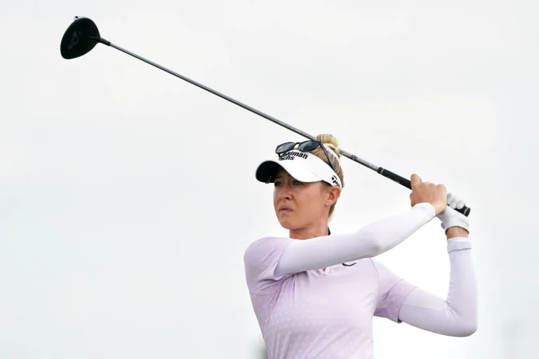 Nelly Korda battles brutal course conditions