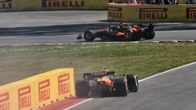 Oscar Piastri Lando Norris clash