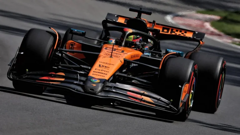 Oscar Piastri McLaren challenging Canadian Grand Prix Friday