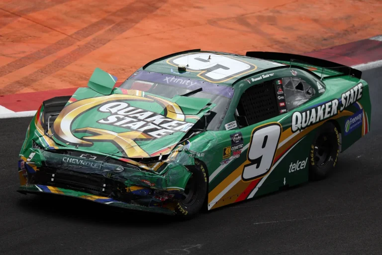 Pato O'Ward reacts to Daniel Suarez NASCAR win